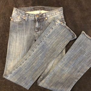 rock & republic low waisted straight-leg jeans